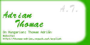 adrian thomae business card